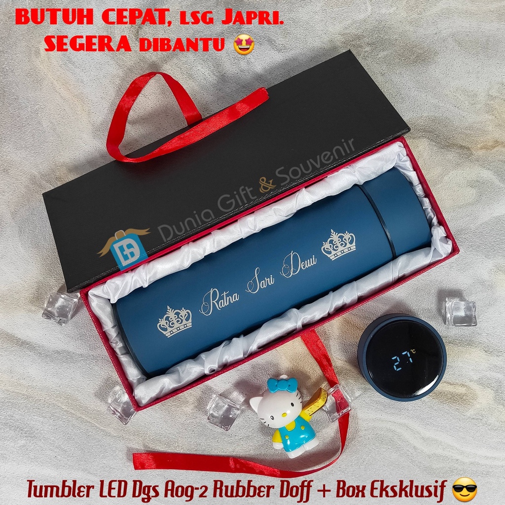 Jual Tumbler CUSTOM ~ Tumbler LED SUHU + BOX EKSKLUSIF + CUSTOM NAMA ...