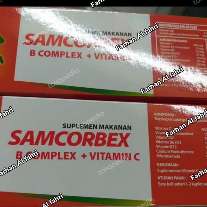 Jual Samcorbex Vitamin C Dan B Complex D7F8H_Urgs Shopee Indonesia
