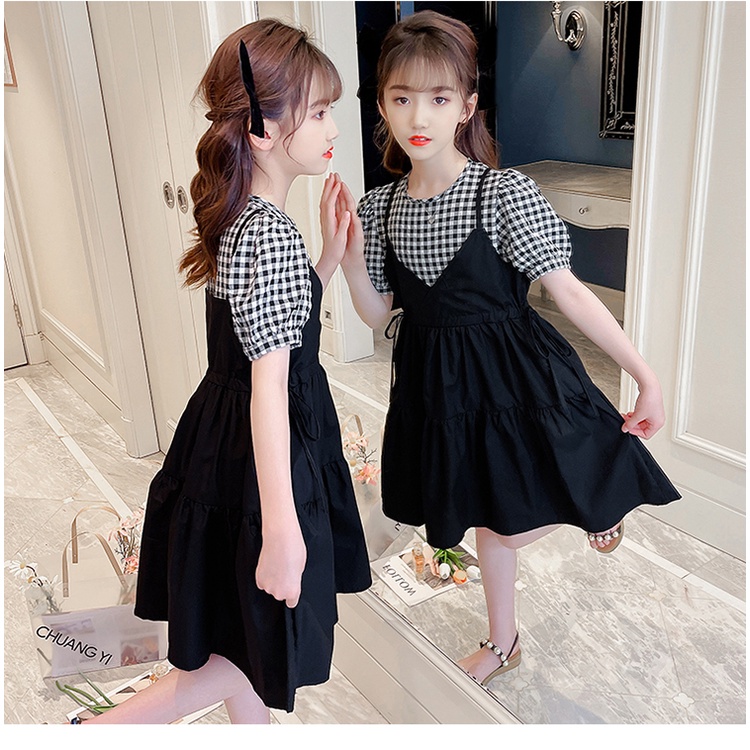 Jual Dress Anak Perempuan Baju Anak Cewek Korea Lengan Pendek Setelan