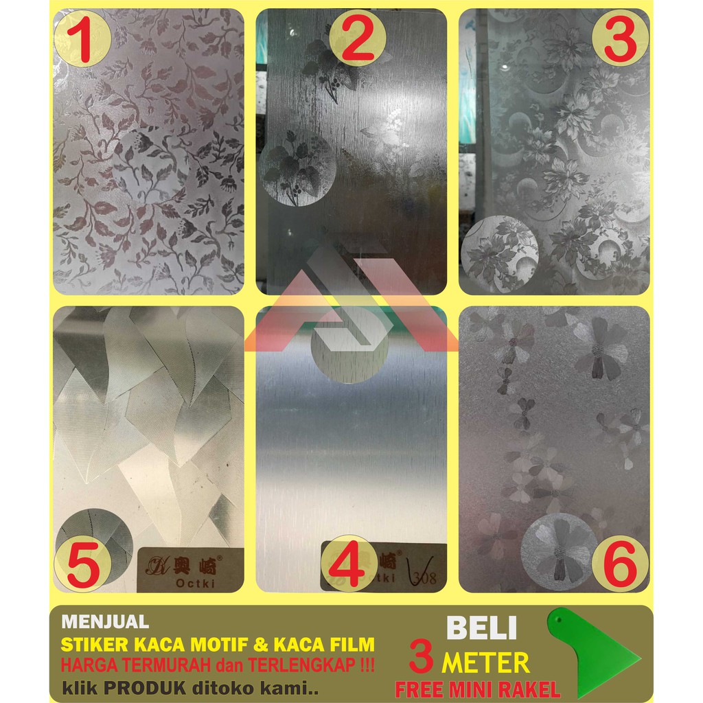Jual STICKER KACA SANDBLAST / STIKER KACA JENDELA RUMAH STIKER KACA ...