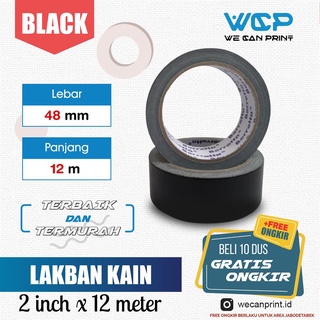 Jual LAKBAN-KAIN-HITAM-CLOTH-TAPE-DAIMARU-1-5-36-MM-X-12M-MURAH