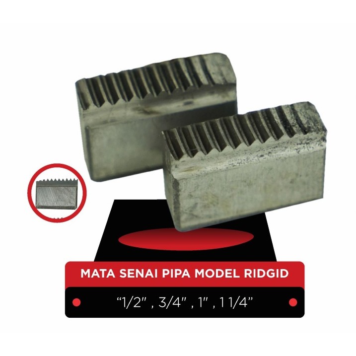 Jual Ridgid Mata Senai Pipa Manual TYPE 62W Ratchet Screw Die BSPT TCT ...