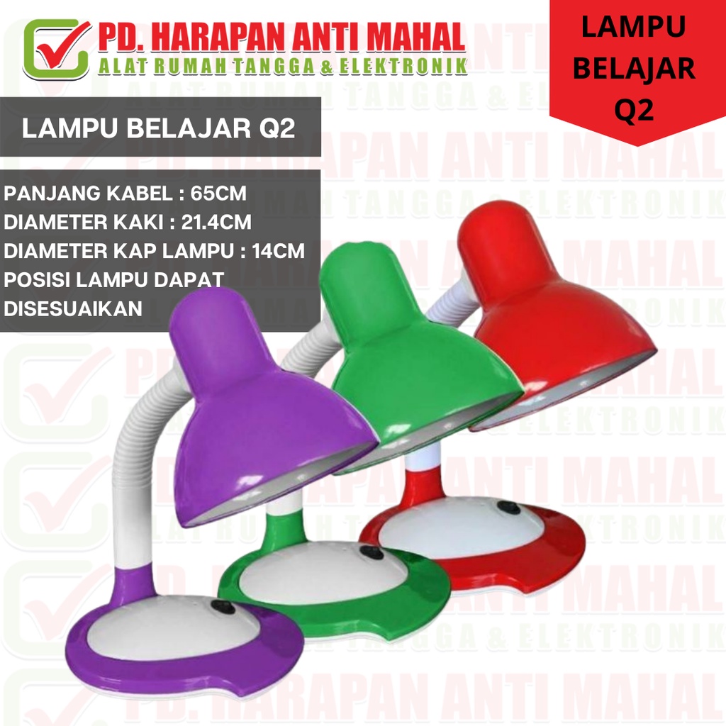 Jual Lampu Meja Q Lampu Belajar Q Lampu Belajar Flexible Q