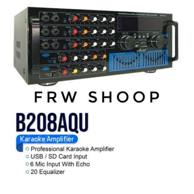Jual POWER AMPLIFIER AMPLY DAT B 208 B208 EQ PROFESSIONAL KARAOKE
