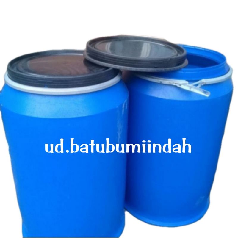 Jual Drum Tong Plastik Hdpe 200 Liter Tutup Lebar Tandon Airdrum Tong Sampah Via Kargo 0807