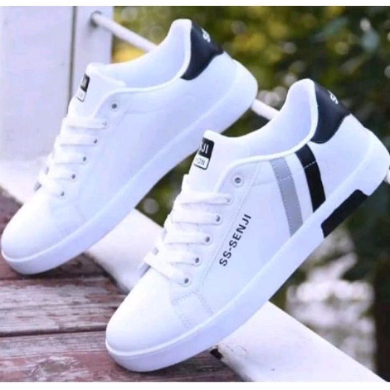 Jual Sepatu Pria Spatu Lelaki Lari Keren Smp Sma Shoes Sneakers Sekolah ...