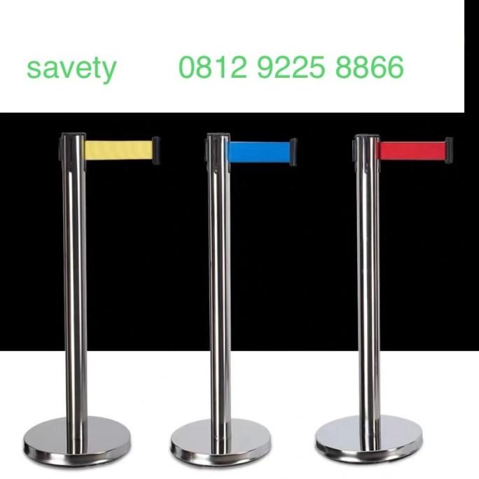 Jual PROMO Standing Barrier Tiang Antrian Railing Stand Pembatas ...
