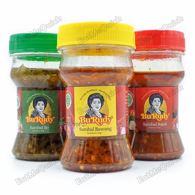 Jual Bu Rudy Sambal Bawang Sambel Trasi Ijo Peda Asli Bu Rudi Surabaya ...
