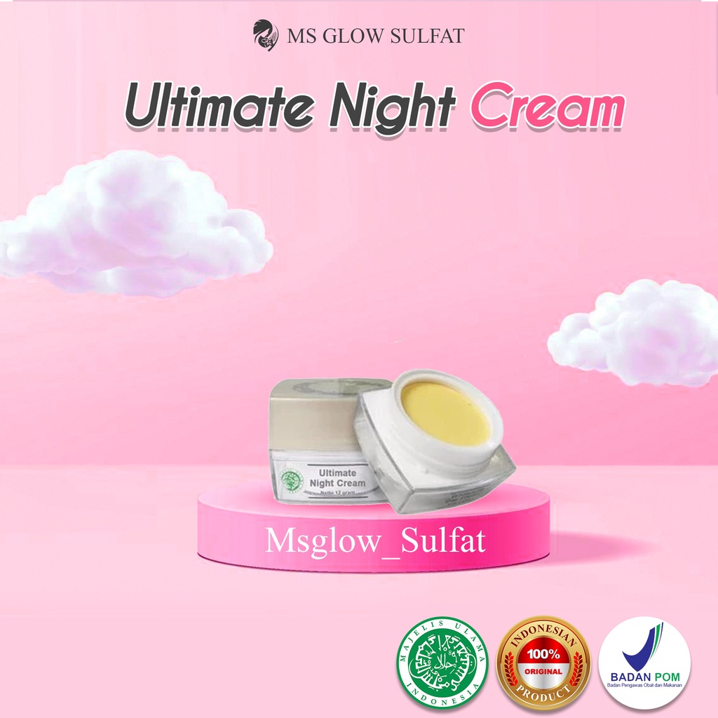 Jual Ms Glow Ultimate Night Cream Ecer Shopee Indonesia