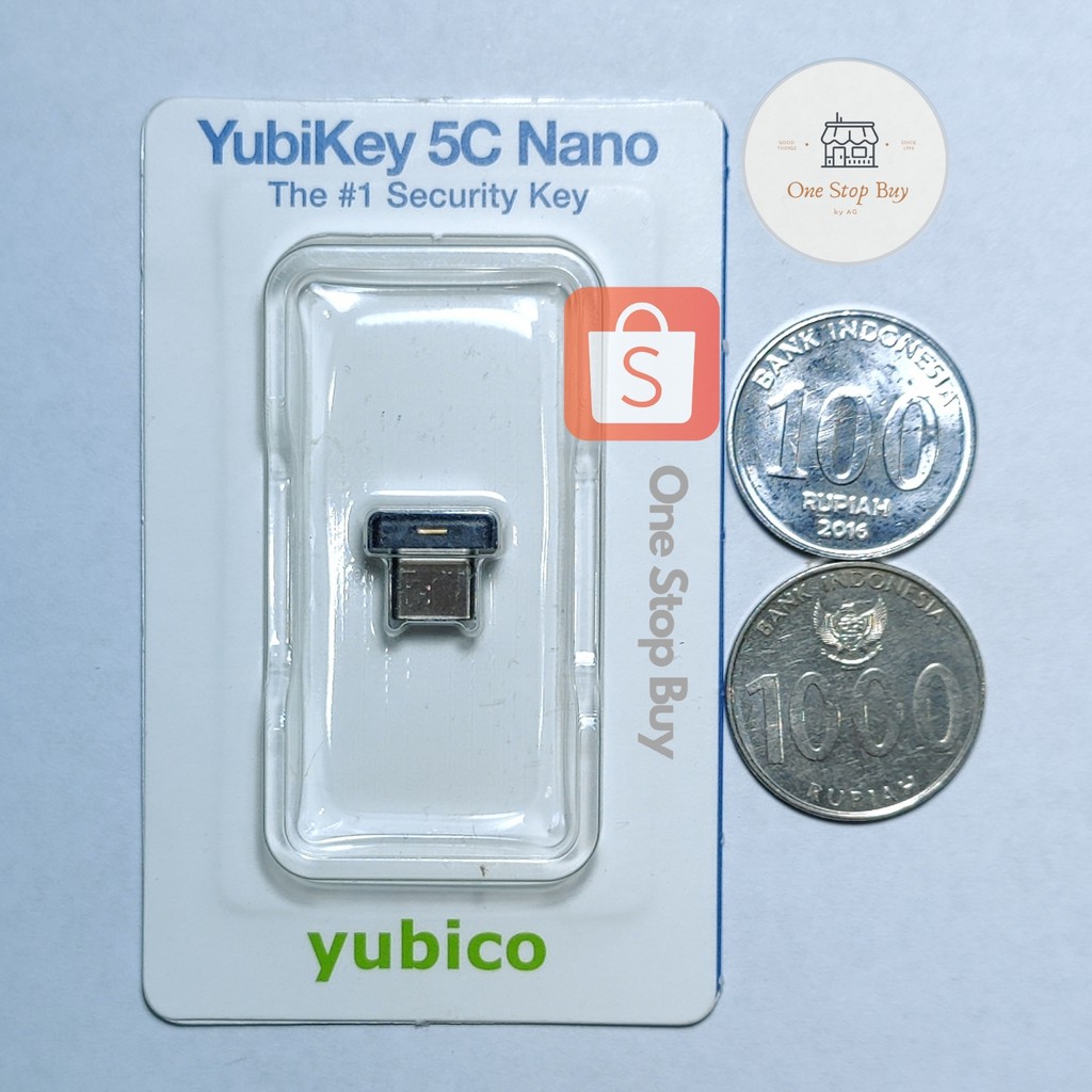 Jual Yubikey 5C Nano - READY STOCK - Two Factor Auth Security Key USB C ...