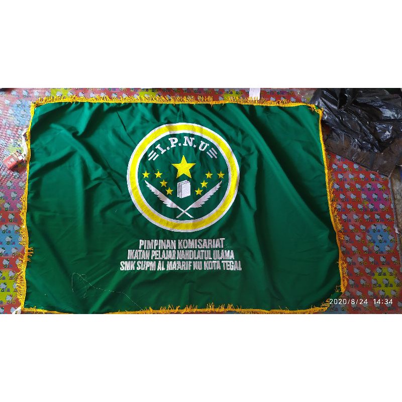 Jual Bendera Pataka Ipnu Ippnu Nu Sablon And Bordir Shopee Indonesia