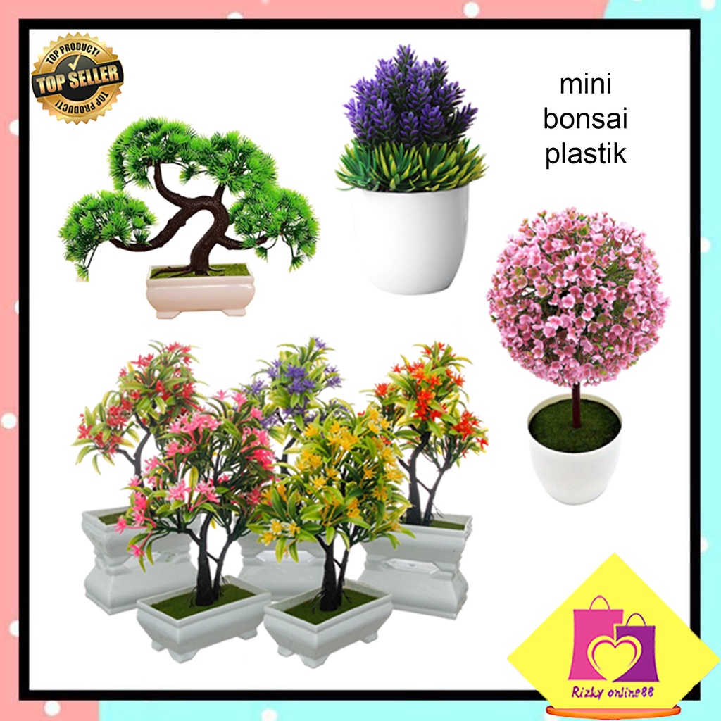 Jual Rizkyonline88 Ornamen Pot Bonsai Tanaman Bunga Bonsai Dekorasi