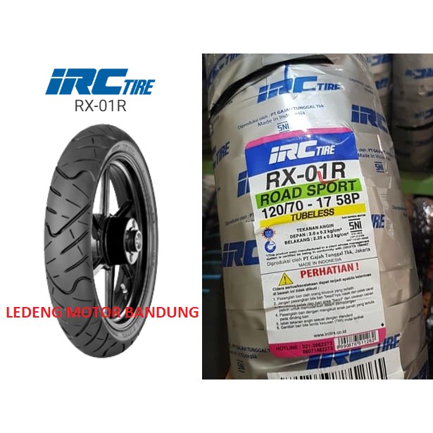 Jual IRC 120/70-17 RX 01 Rear Road Winner Ban Tubeless Motor Sport