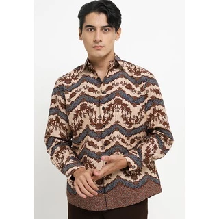 Arjuna Weda Kemeja Batik Print Rangrang Sulam main image 0