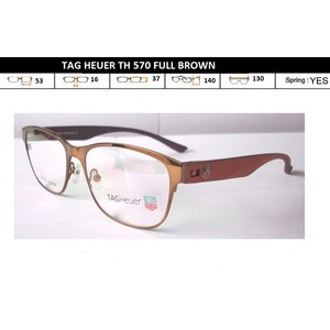 FRAME KACAMATA KW SUPER TAG HEUER TH 570 FULL BROWN KACAMATA MURAH