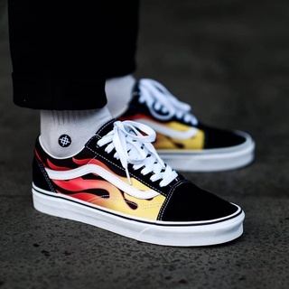 Vans Old Skool Flame On Feet Vans Old Skool Flame On Feet Sales - Main Image