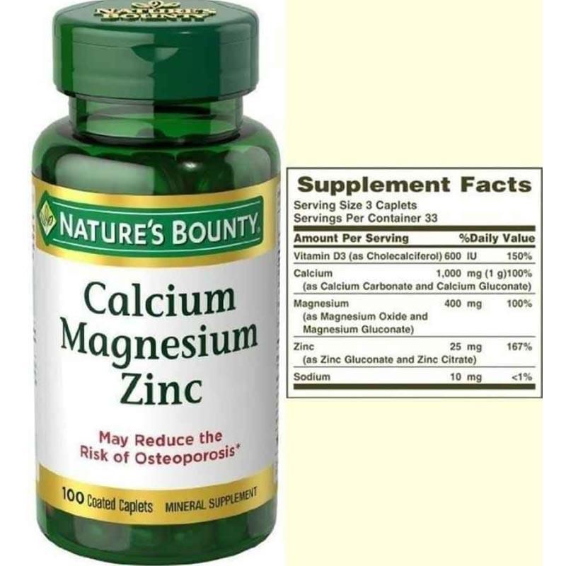 Jual Nature's Bounty Calcium Magnesium Zinc Shopee Indonesia
