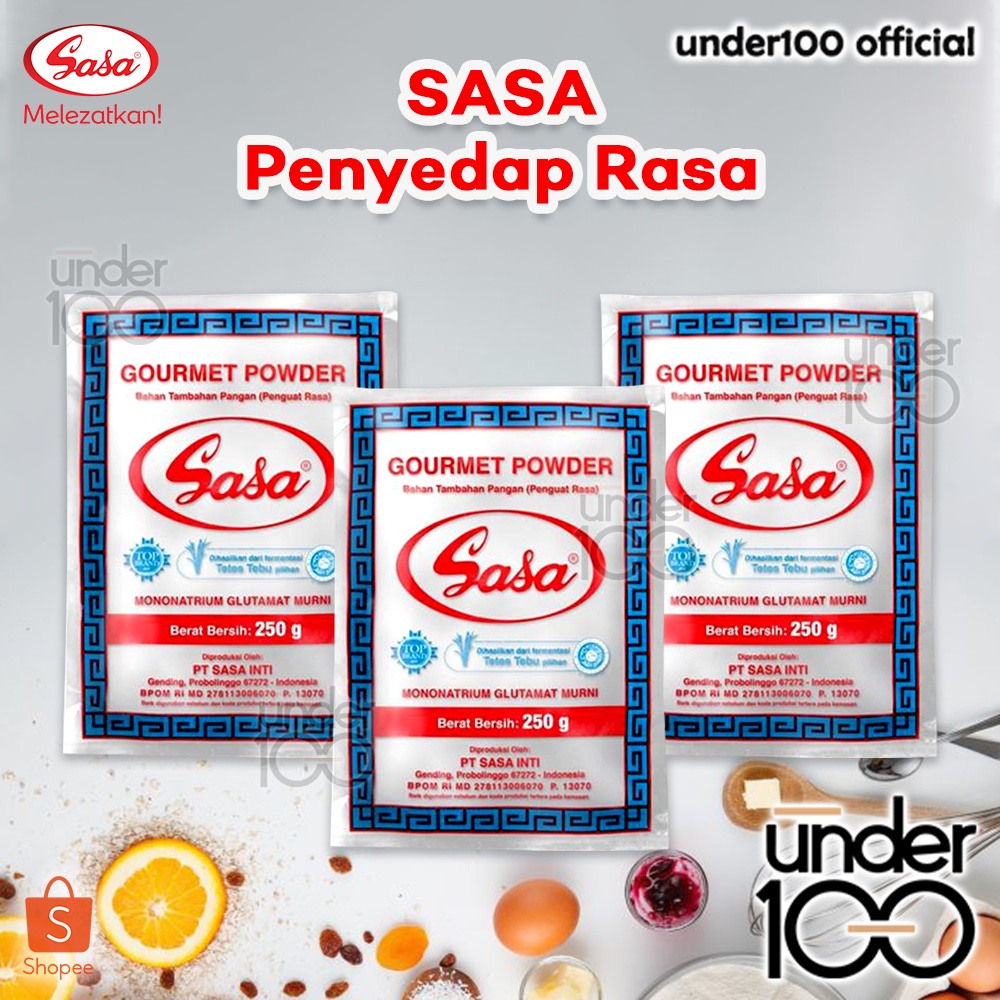 Jual Under100 SASA MSG Gourmet Powder Micin Penyedap Rasa 250g ...