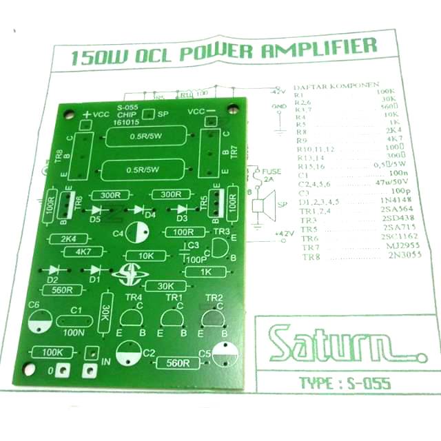 Jual PCB OCL 150W Mono Produk SATURN S-055 | Shopee Indonesia