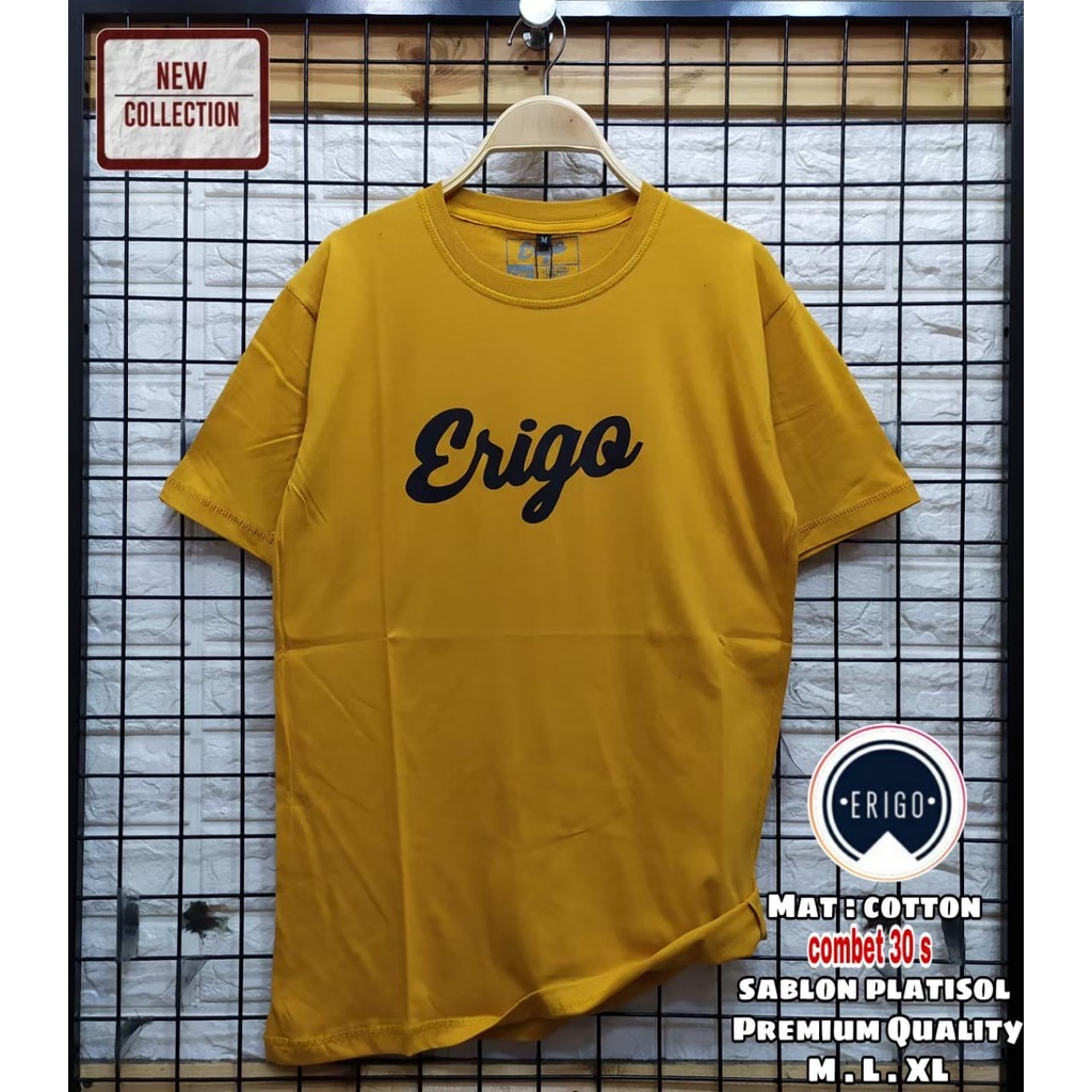 Jual Baju Kaos Distro Erg Kuning Original Best Quality Harga Murah