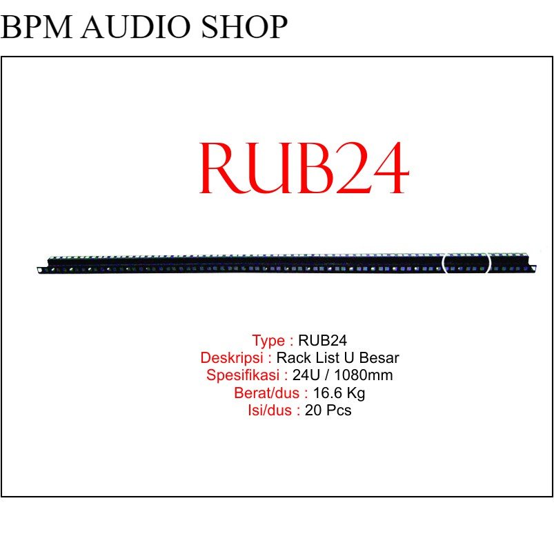 Jual Rack List U Besar Ukuran 24U (108cm) | Shopee Indonesia
