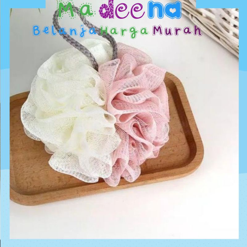 Jual Spons Mandi Shower Puff Premium Besar Kecil Jaring Busa Sponge