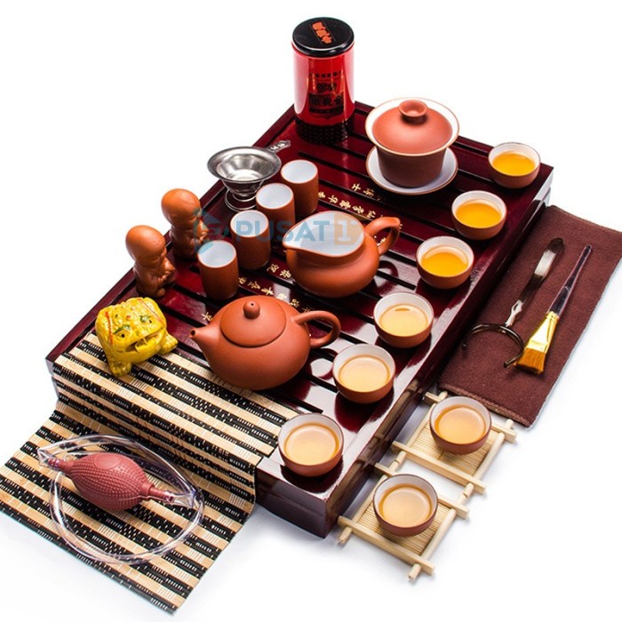 Jual minumperalatanpaket chinese tea pot set complet c01 / chinese