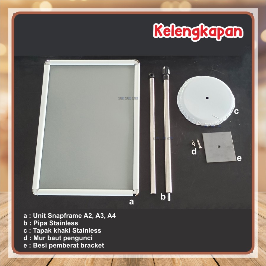 Jual Paket Snapframe Floor Standing, Telescopic Frame Poster Display ...