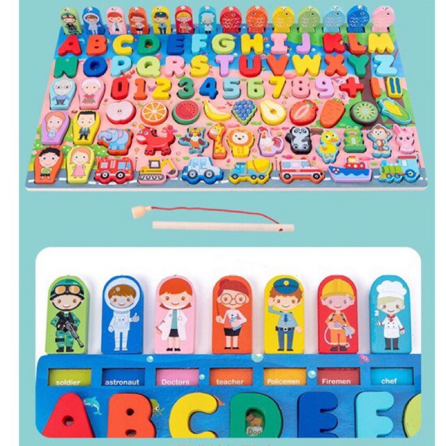 Jual 9 in 1 Puzzle Board Game / Montessori Puzzle / 10 in 1 Papan ...