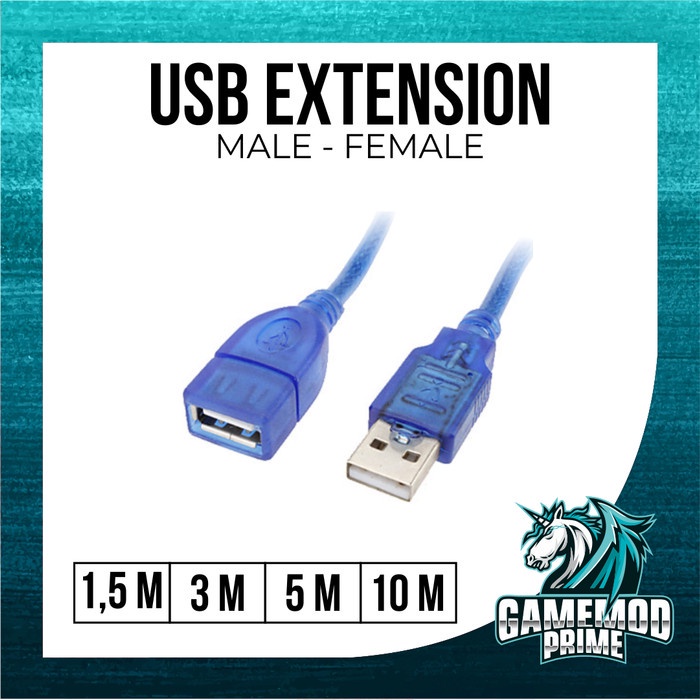 Jual Kabel Usb Extension Male To Female Penyambung Usb Extention