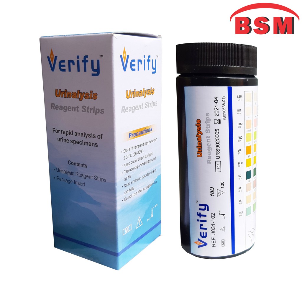 Jual VERIFY 10P Urinalysis 10U Reagents strips | Shopee Indonesia