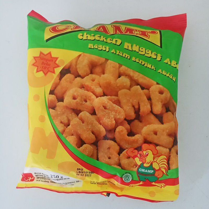 Jual Champ Chicken Nugget ABC Abjad 250gr | Shopee Indonesia