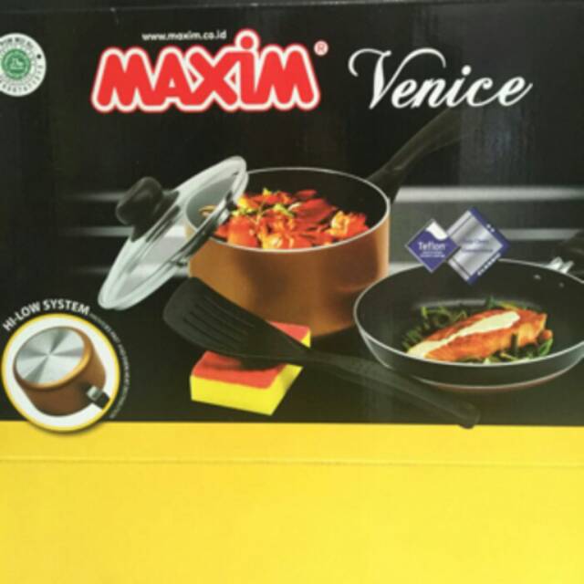 Jual Rantangshop Maxim Venice Set Isi 5 Ori Panci Susu Frypan Spatula