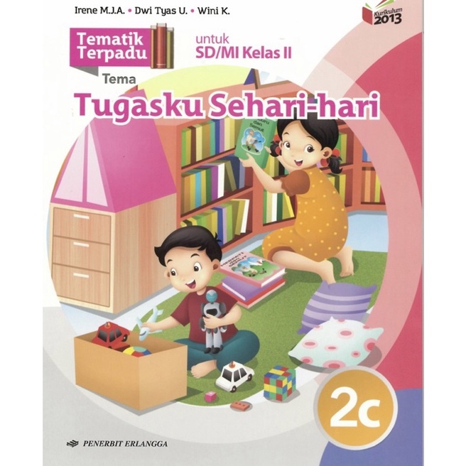 Jual BUKU TEMATIK TERPADU 2A-2H SD.MI KELAS 2 | BUKU ERLANGGA ORIGINAL ...