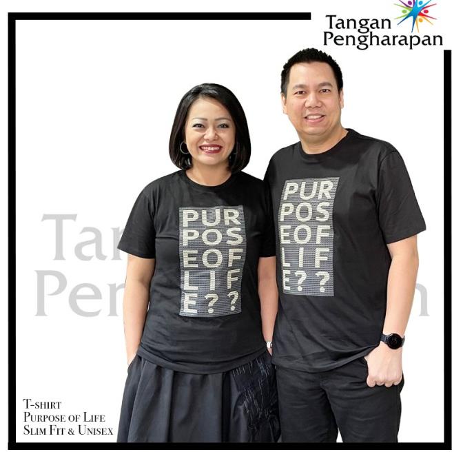 Jual T-Shirt Slim Fit & Unisex Purpose Of Life Tangan Pengharapan ...