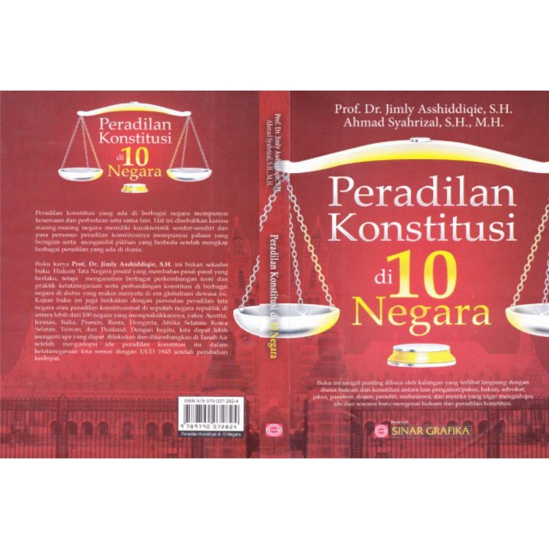 Jual Buku Peradilan Konstitusi Di 10 Negara - Prof. Dr. Jimly ...