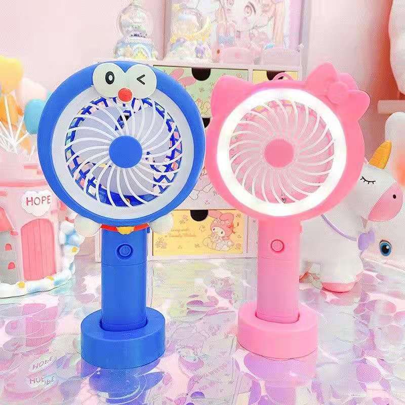 Jual Kipas mini led tangan usb portable charger / mini fan led light ...