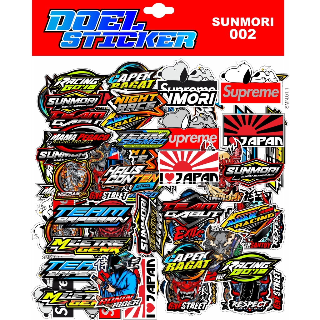 Jual Sticker Sunmori Sticker Pack Sunmori Set Isi Banyak Stiker