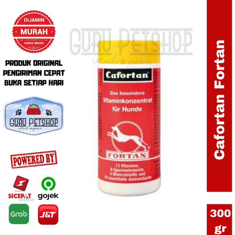 Jual Vitamin Anjing Fortan Cafortan 300gr Multivitamin Imun Booster ...