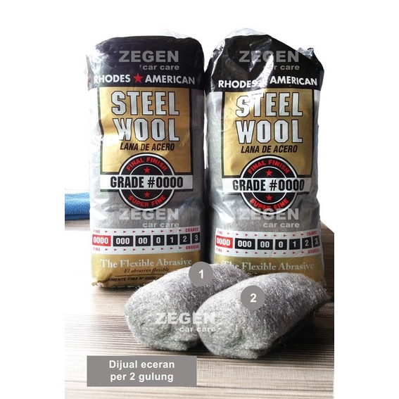 Jual Steel Wool 0000 Super Fine Grade Rhodes American (Ecer Per 2 Gulung) Shopee Indonesia