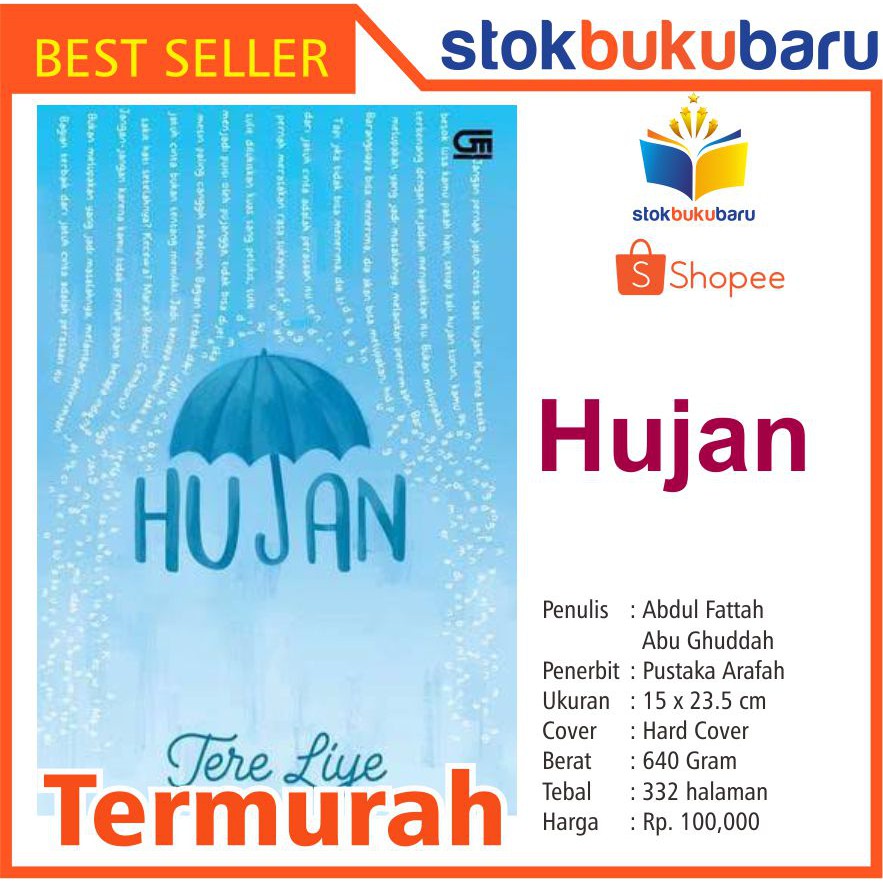 Jual Buku Novel Hujan Karya Tere Liye | Shopee Indonesia