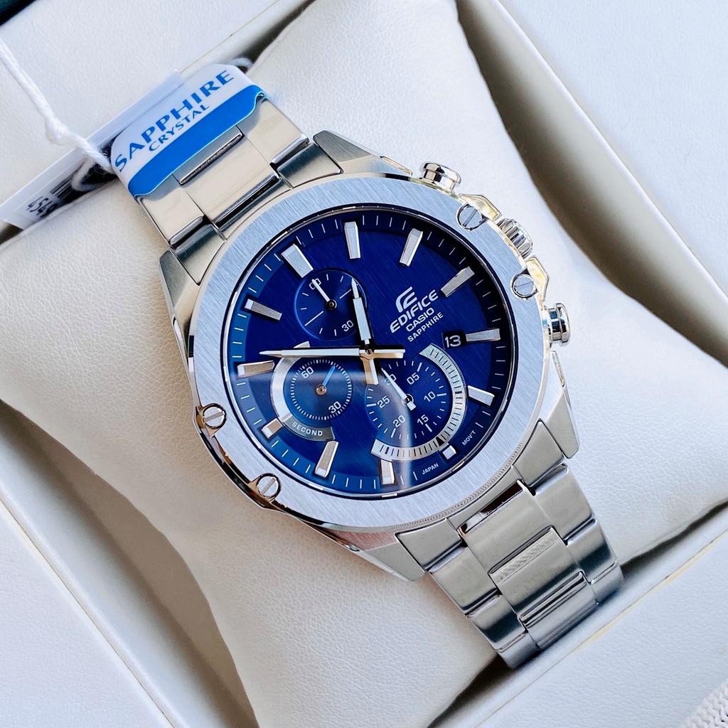 Jual CASIO EDIFICE EFR-S567D-2AVUDF EFR-S567D-2A SILVER BLUE ORIGINAL ...