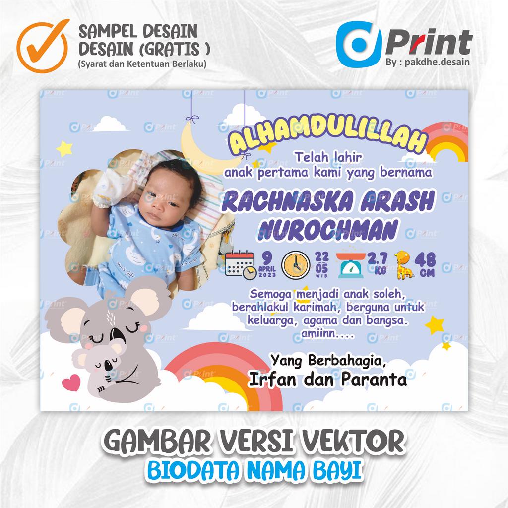 Jual Banner Kelahiran Bayi / Banner Aqiqah / Backdrop Aqiqah / Backdrop