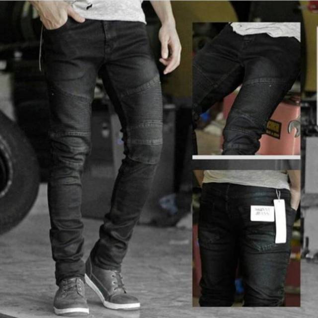Little M Denim Long Pants Rib Stretch Bordir Astronot