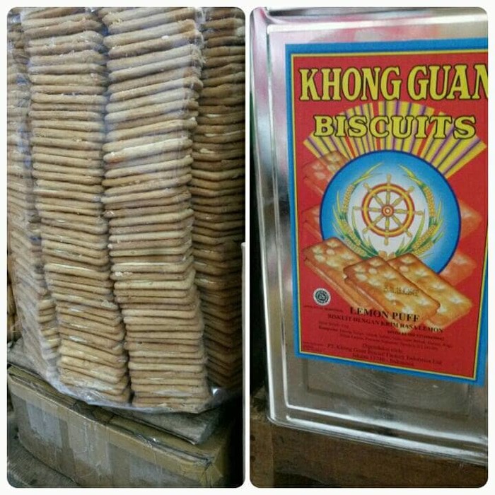 Jual Khusus Gosend Grab Biskuit Lemon Puff Khong Guan Kaleng