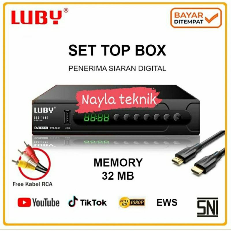 Jual Set Top Box Tv Digital Luby Dvb T Full Hd Ews Sni Shopee Indonesia