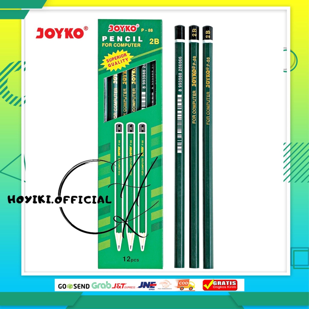 Jual Joyko Pencil Pensil Joyko P 88 2b 1 Box Isi 12 Pcs Pensil 2b