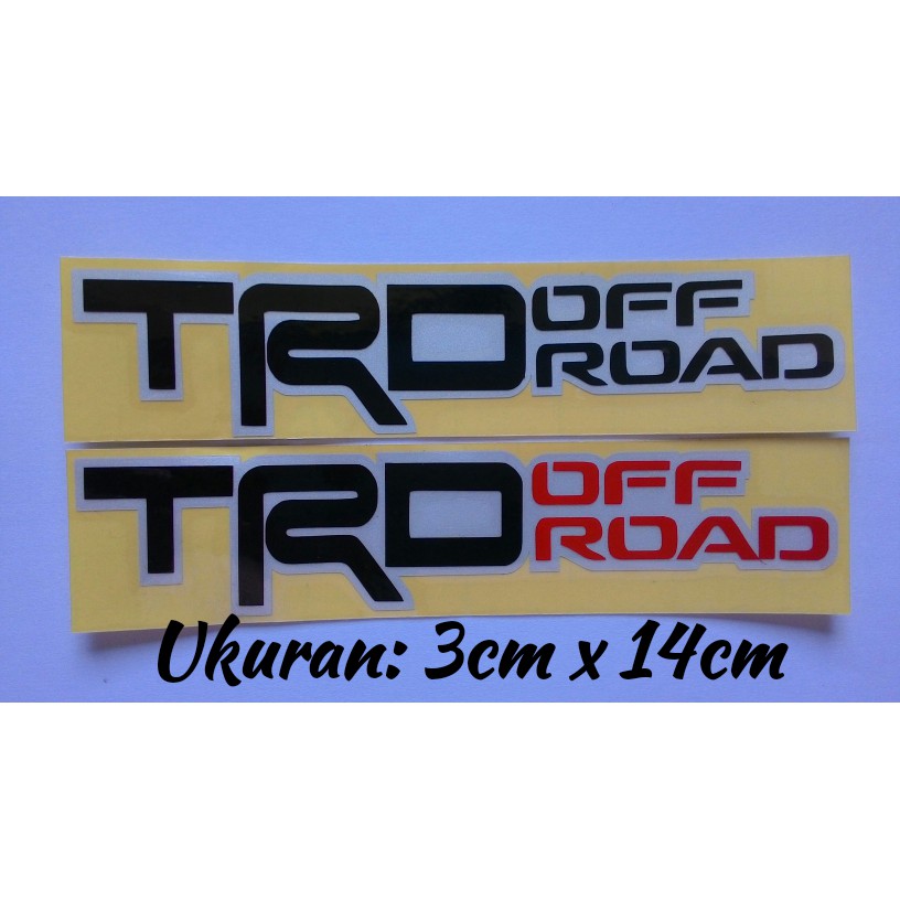 Jual STIKER CUTTING TULISAN TRD OFF ROAD UNTUK AKSESORIS MOBIL | Shopee ...
