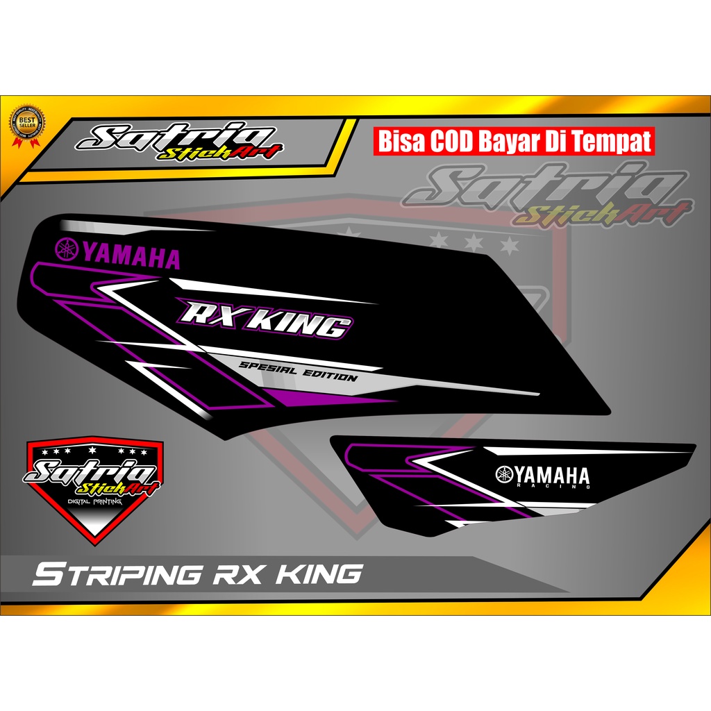 Jual Striping Variasi Yamaha Rx King Sticker Racing Les Body Motor ...