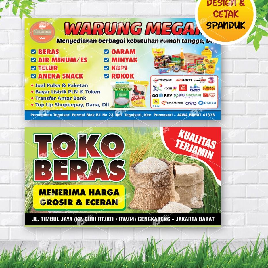 Jual Spanduk Toko Sembako And Warung Kelontong Shopee Indonesia